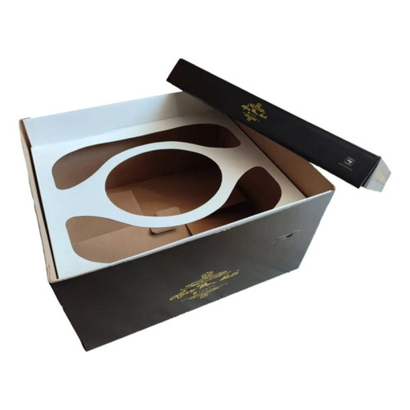 5 Cajas De Cartón Para Sombrero O Texana Negro Liso #mlpos_3 #sku_cajalarrymen