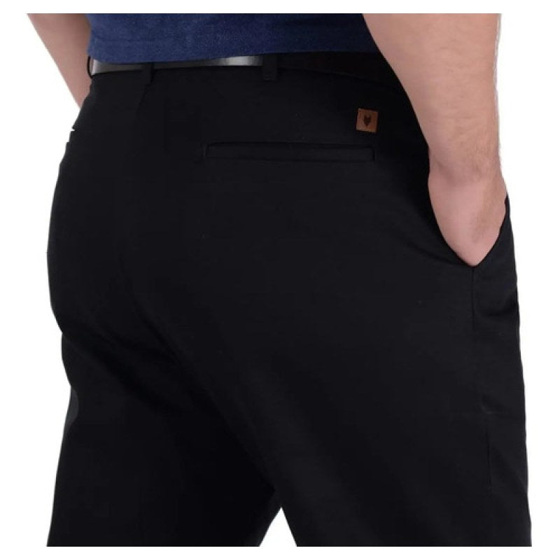 Pantalon Yale Casual Gabardina Tallas Extras #mlpos_11 | Color: Negro 0552-09 #color_negro_0552-09 #sku_100505520942 #sku_100505520944 #sku_100505520946 #sku_100505520948 #sku_100505520950