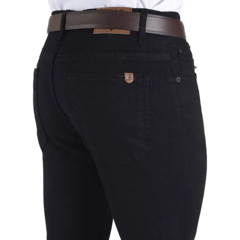 Pantalon Yale Mezclilla Strech Tallas Extras #mlpos_8 | Color: Negro #color_negro #sku_1004081909ng40 #sku_1004081909ng42 #sku_1004081909ng44 #sku_1004081909ng46 #sku_1004081909ng48 #sku_1004081909ng50
