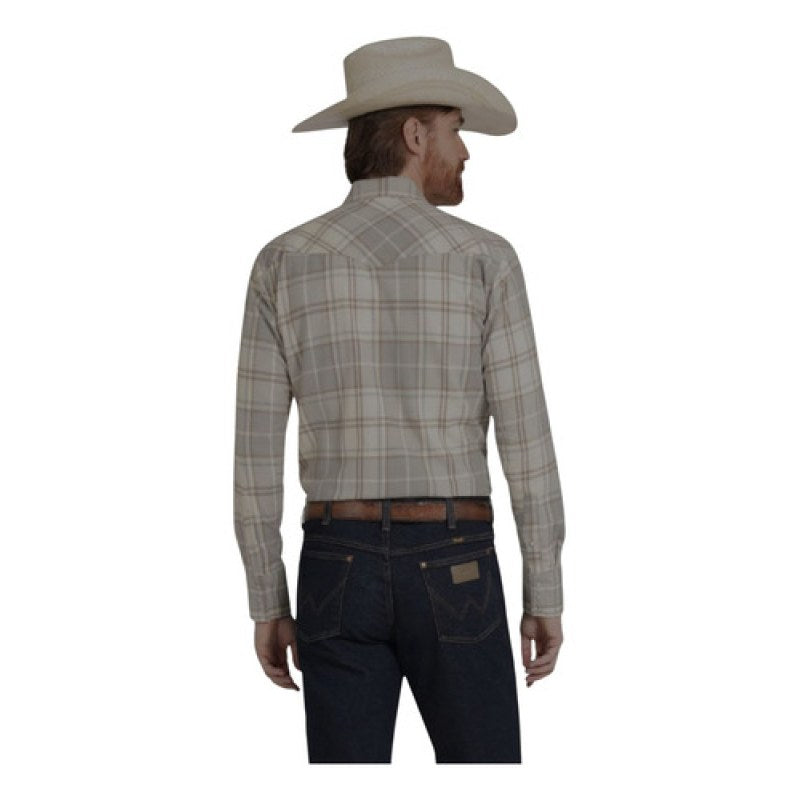 Camisa Wrangler Franela Vaquera Painted Desert #mlpos_5 | Color: Beige 1787 #color_beige_1787 #sku_franelabgeg #sku_franelabgg