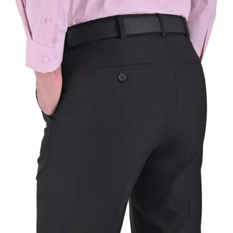 Pantalon De Vestir Tallas Extras Sansabelt Cintura Ajustable #mlpos_9 | Color: Negro #color_negro #sku_15a01617680940 #sku_15a01617680942 #sku_15a01617680944 #sku_15a01617680946