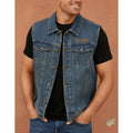 Chaleco Mezclilla Wrangler Basico Caballero Azul  112352313 Ch #mlpos_1 #sku_112352313ch