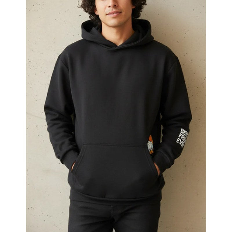 Sudadera Hoodie Oggi Disney Caballero #mlpos_6 | Color: Negro #color_negro #sku_dissudcngch #sku_dissudcngg #sku_dissudcngm