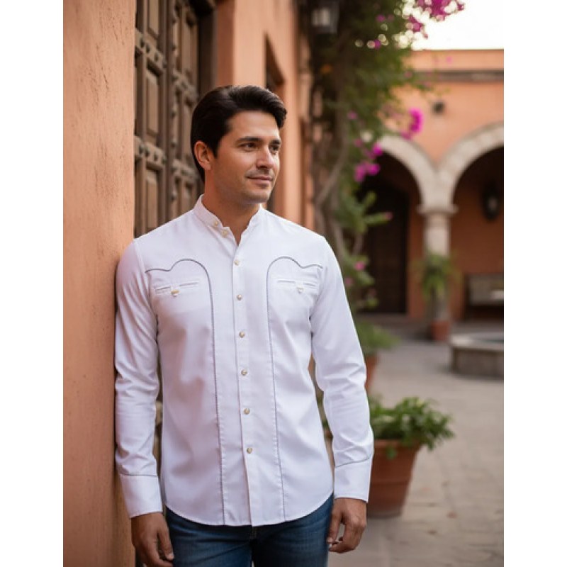 Camisa Charra Vaquera Rangers Caballero #mlpos_17 | Color: Blanco 32CA01 #color_blanco_32ca01 #sku_mlm1647864112-194398879959 #sku_mlm1647864112-194398879961 #sku_mlm1647864112-194398879963 #sku_mlm1647864112-194398879965