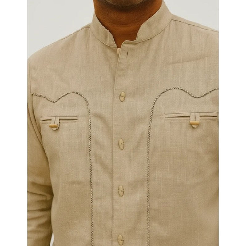 Camisa Charra Vaquera Rangers Caballero #mlpos_25 | Color: Hueso 032 #color_hueso_032 #sku_032ca01hl #sku_032ca01hm #sku_032ca01hs