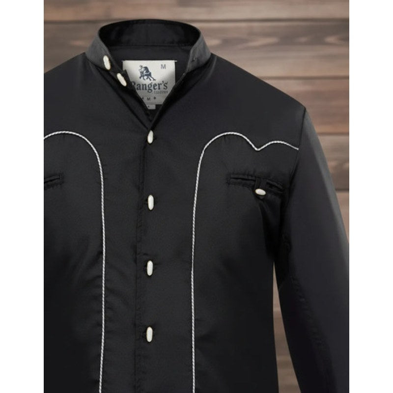 Camisa Charra Vaquera Rangers Caballero #mlpos_5 | Color: Negro 032 #color_negro_032 #sku_032ca01ngxl #sku_mlm1647864112-196810229789