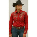Blusa Charra Vaquera Rangers Dama #mlpos_1 | Color: Rojo #color_rojo #sku_mlm1648069941-188946227437 #sku_mlm1648069941-188946227439 #sku_mlm1648069941-188946227441