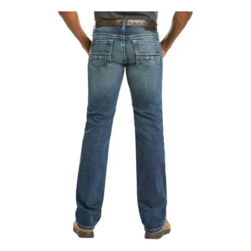 Pantalon Vaquero Ariat Slim Straight Caballero #mlpos_1 | Color: Azul 7748 #color_azul_7748 | Talla: 38x32 #sku_10027748azl3832