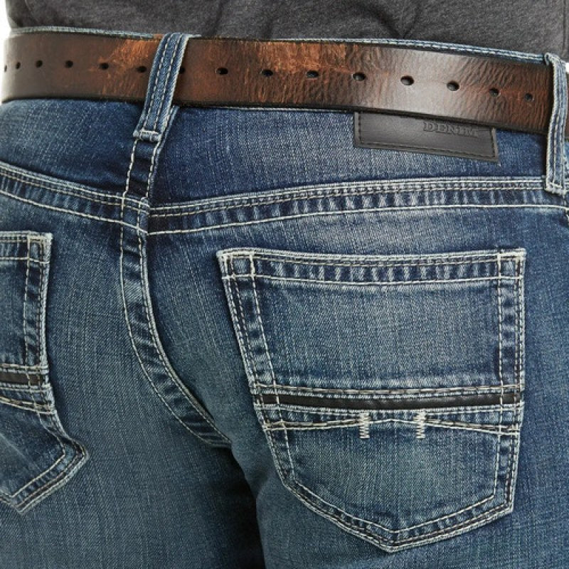 Pantalon Vaquero Ariat Slim Straight Caballero #mlpos_3 | Color: Azul 7748 #color_azul_7748 | Talla: 38x32 #sku_10027748azl3832
