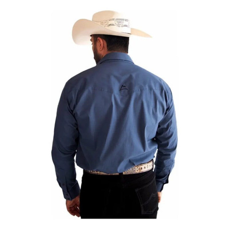 Camisa Vaquera Denver Basica #mlpos_10 | Color: CHH164 Azul-Oxford #color_chh164_azul-oxford | Talla: S #sku_chh164oxfs