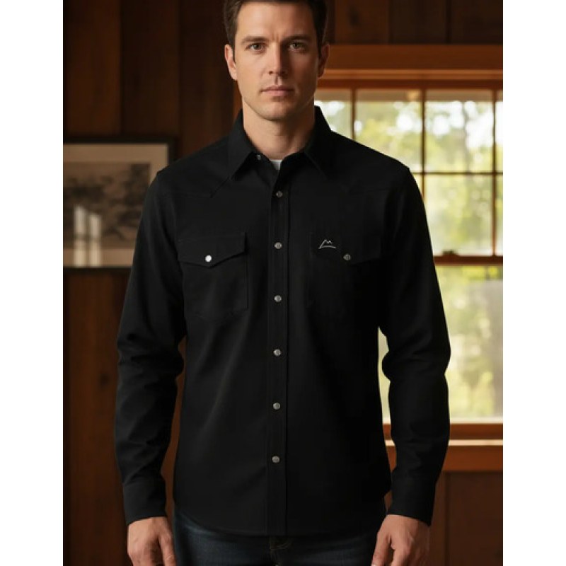 Camisa Vaquera Denver Basica #mlpos_5 | Color: Negro #color_negro #sku_chh111ng2xl #sku_chh111ngm #sku_chh111ngs #sku_chh111ngxl #sku_mlm1743157139-187785555755
