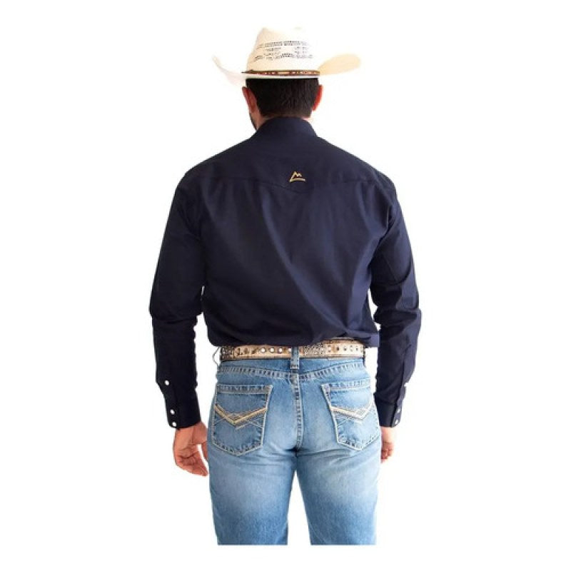 Camisa Vaquera Denver Basica #mlpos_8 | Color: Chh163 marino #color_chh163_marino | Talla: S #sku_chh163mars