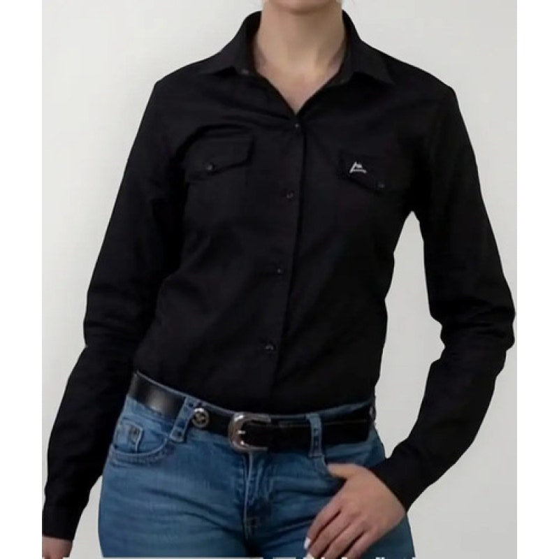 Blusa Camisa Vaquera Denver Basica #mlpos_1 | Color: Negro CM059 #color_negro_cm059 #sku_cm059l #sku_cm059m #sku_cm059s #sku_cm059xl #sku_cm0592xg