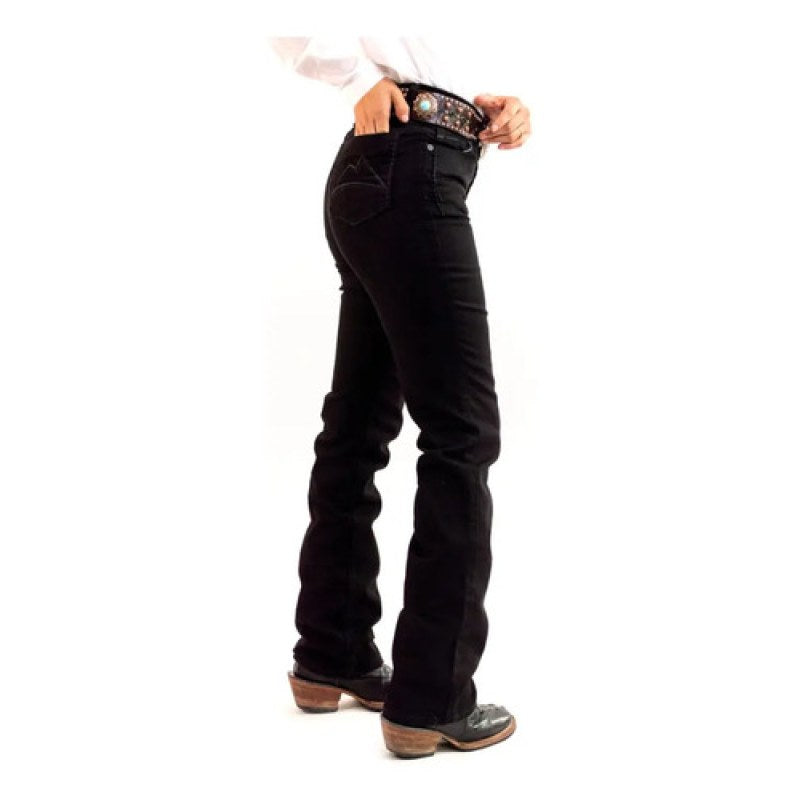 Pantalon Vaquero Boot Cut Denver Dama #mlpos_2 | Color: Negro #color_negro #sku_mlm1744647643-191221778077 #sku_mlm1744647643-191221778081 #sku_mlm1744647643-191221778083