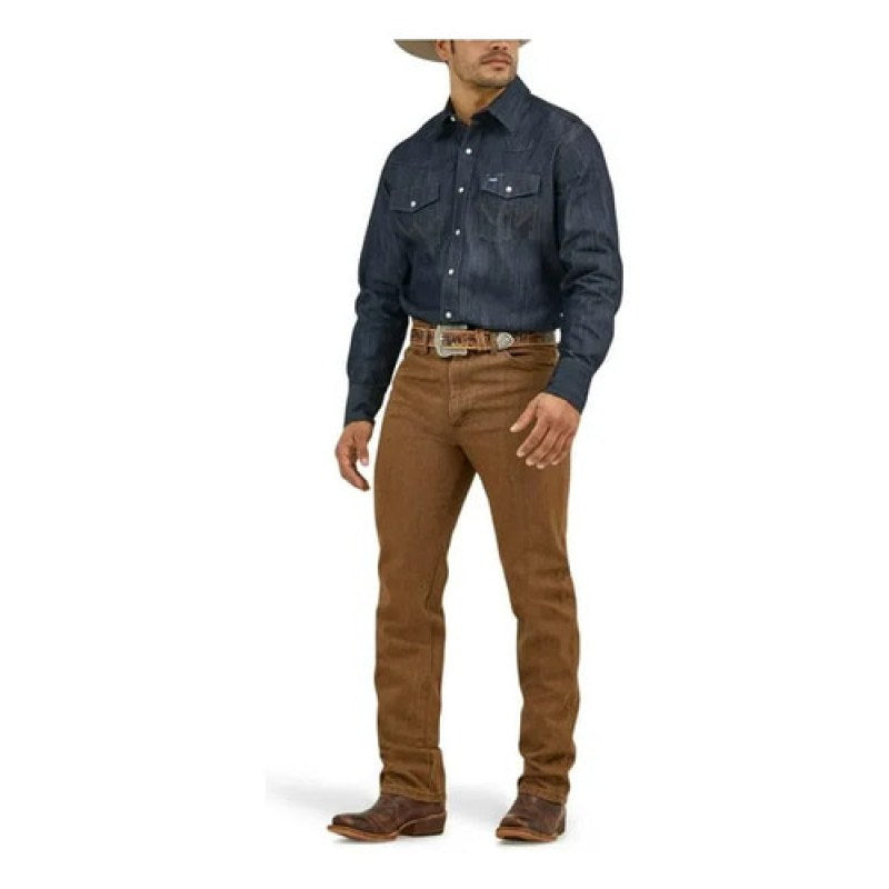 Pantalon Wrangler Vaquero Slim Fit Mezclilla Cowboy #mlpos_27 | Color: Whiskey #color_whiskey | Talla: 36x32 #sku_936bkw3632
