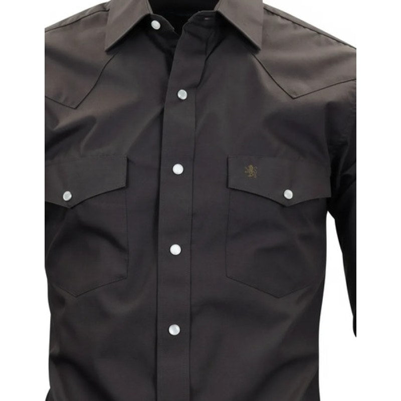 Camisa Vaquera Manchester Western  Regular Fit #mlpos_12 | Color: Negro #color_negro | Talla: M #sku_2074hngm
