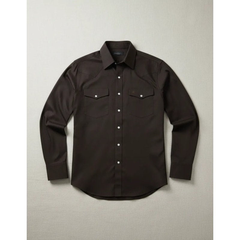 Camisa Vaquera Manchester Western  Regular Fit #mlpos_13 | Color: Negro #color_negro | Talla: M #sku_2074hngm