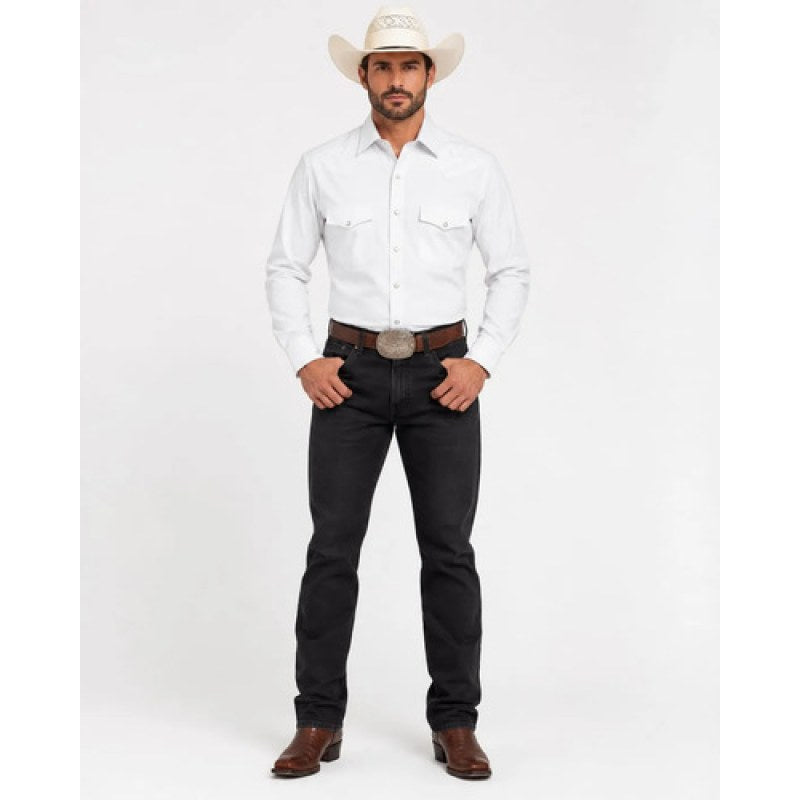 Camisa Vaquera Manchester Western  Regular Fit #mlpos_4 | Color: Blanco #color_blanco #sku_mlm1782350502-203146596409 #sku_mlm1782350502-203146596419 #sku_mlm1782350502-203146596421