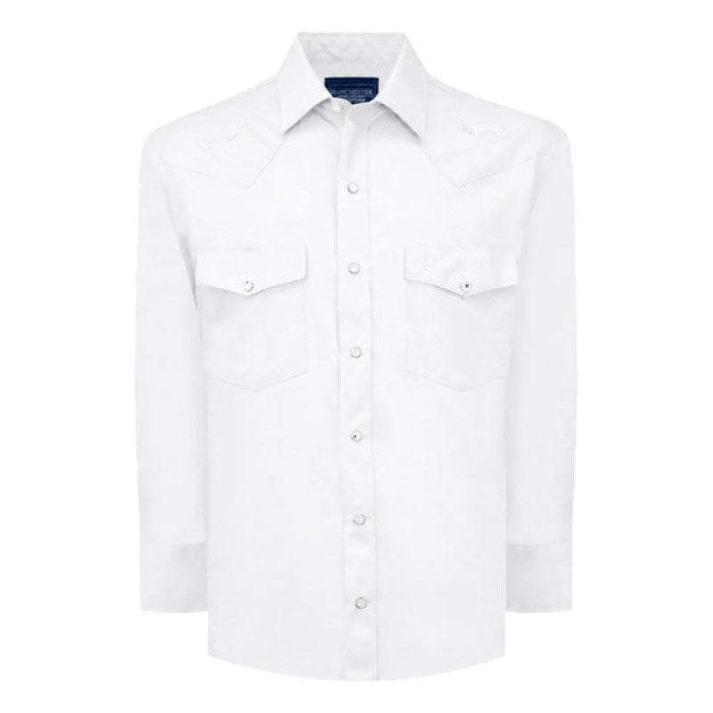 Camisa Vaquera Manchester Western  Regular Fit #mlpos_5 | Color: Blanco #color_blanco #sku_mlm1782350502-203146596409 #sku_mlm1782350502-203146596419 #sku_mlm1782350502-203146596421