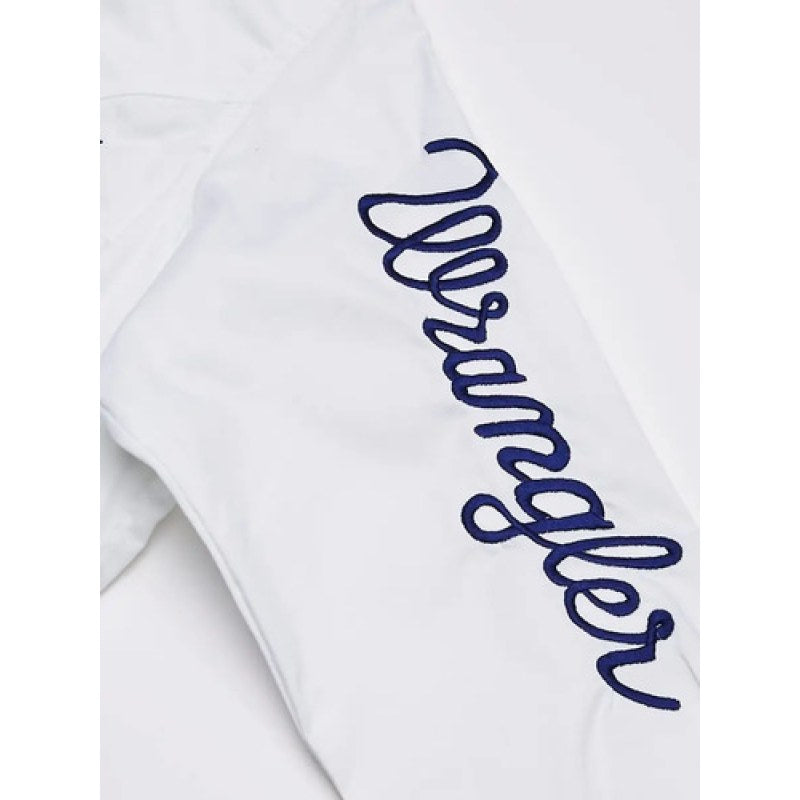 Blusa Wrangler Vaquera Western Logos Bordada Dama #mlpos_5 | Color: Blanco #color_blanco #sku_112334012bncch #sku_112334012bncl #sku_112334012bncm #sku_112334012bncxl #sku_112334012bncxxl