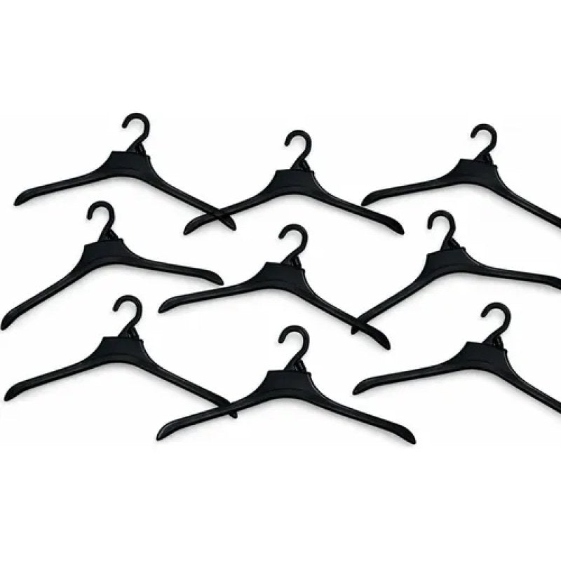 50 Ganchos Camiseros De Platico  Prendas Camisas #mlpos_2 | Color: Negro Plastico #color_negro_plastico #sku_ganchongb