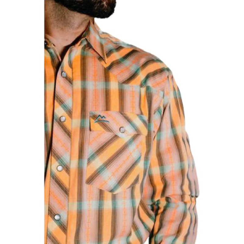 Camisa Vaquera  Premium Denver Sublimada Caballero #mlpos_14 | Color: CHH187 #color_chh187 | Talla: XL #sku_chh187xl