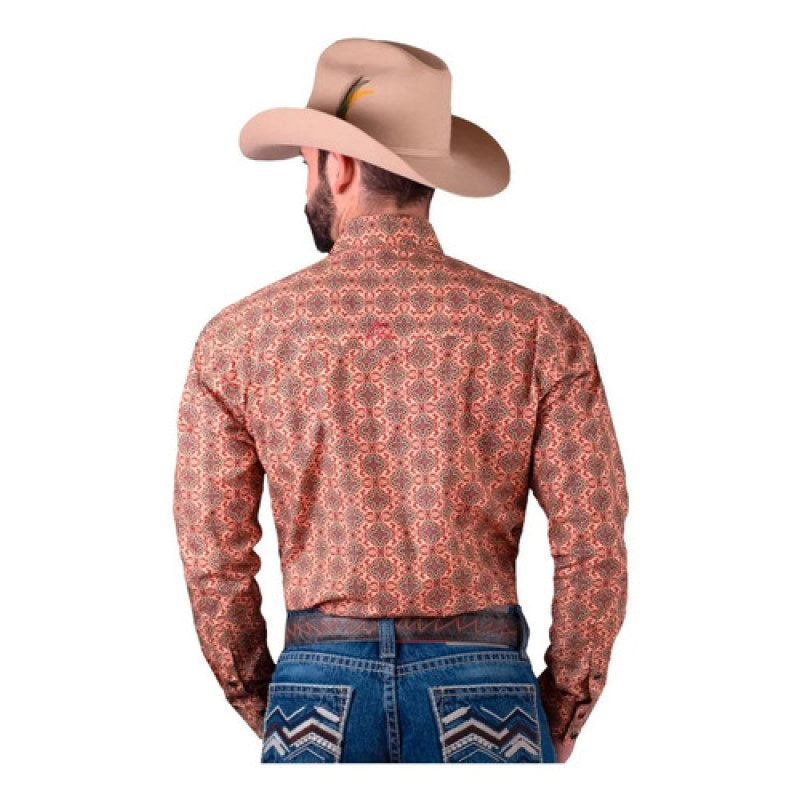 Camisa Vaquera  Premium Denver Sublimada Caballero #mlpos_2 | Color: CHH145 #color_chh145 | Talla: S #sku_chh145s