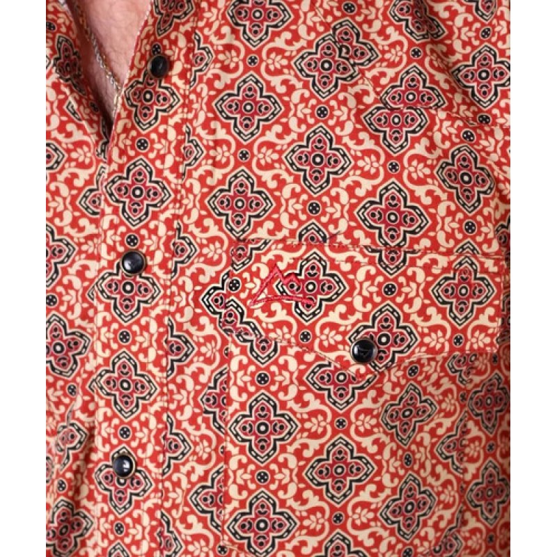 Camisa Vaquera  Premium Denver Sublimada Caballero #mlpos_3 | Color: CHH145 #color_chh145 | Talla: S #sku_chh145s