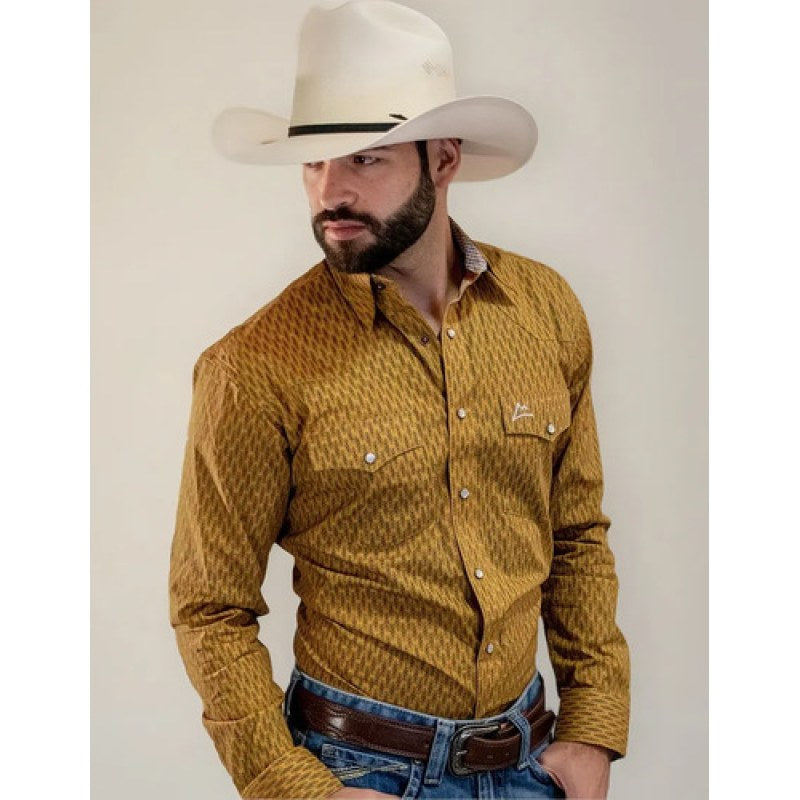 Camisa Vaquera  Premium Denver Sublimada Caballero #mlpos_6 | Color: CHH162 #color_chh162 | Talla: XL #sku_chh162xl