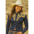 Blusa Charra Vaquera Winster Dama #mlpos_1 | Color: Azul marino #color_azul_marino | Talla: 2XG #sku_mlm1913576063-187983721777 #sku_mlm1913576063-187983721781 #sku_mlm1913576063-187983721783