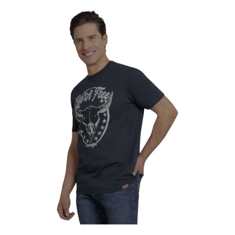 Playera T-shirt Wrangler Western Vaquera Hombre Manga Corta #mlpos_9 | Color: Marino 9476 #color_marino_9476 | Talla: XG #sku_mlm1920175589-189279116819