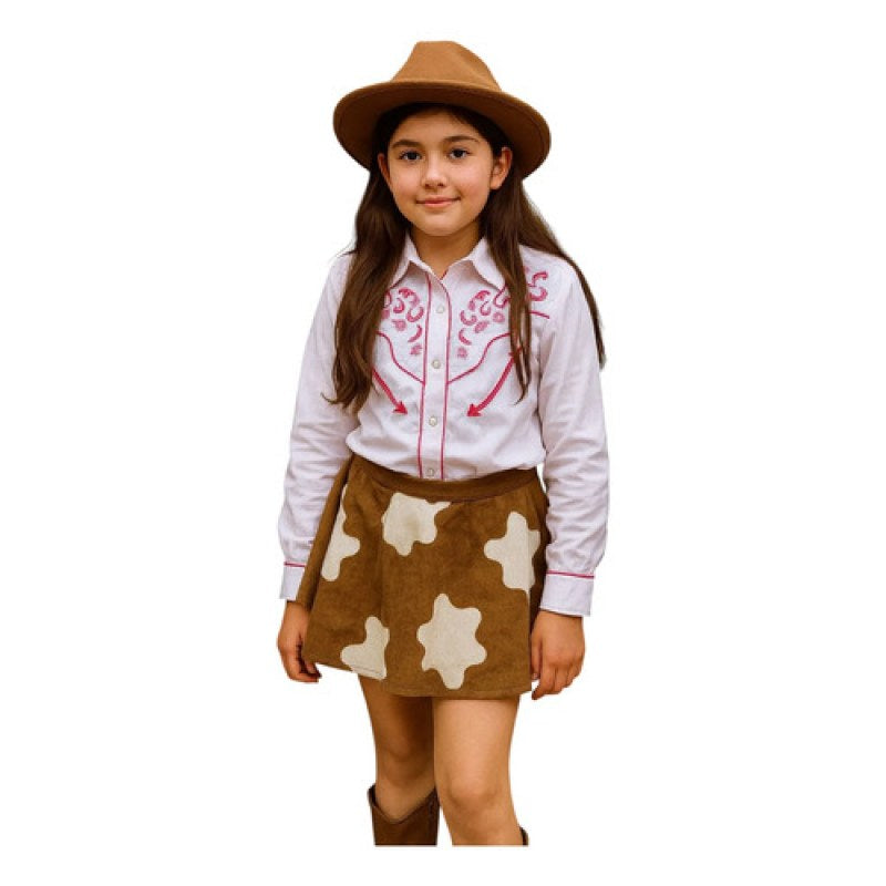 Camisa Blusa Charra Vaquera Rangers Niña Girls #mlpos_2 | Color: Rosa #color_rosa #sku_mlm1928027023-188948968999 #sku_mlm1928027023-188948969001