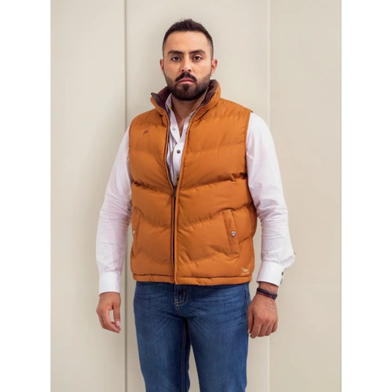 Chaleco Icy Denver Doble Vista Caballero Yellow Brown Ve120517dt910 S #mlpos_1 #sku_ve120517dt910ch