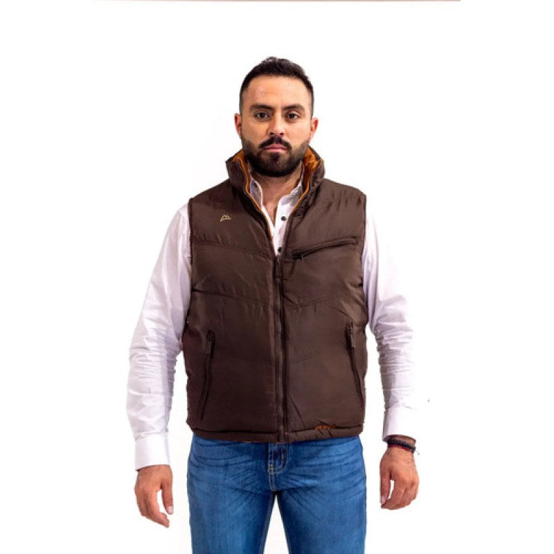 Chaleco Icy Denver Doble Vista Caballero Yellow Brown Ve120517dt910 S #mlpos_5 #sku_ve120517dt910ch