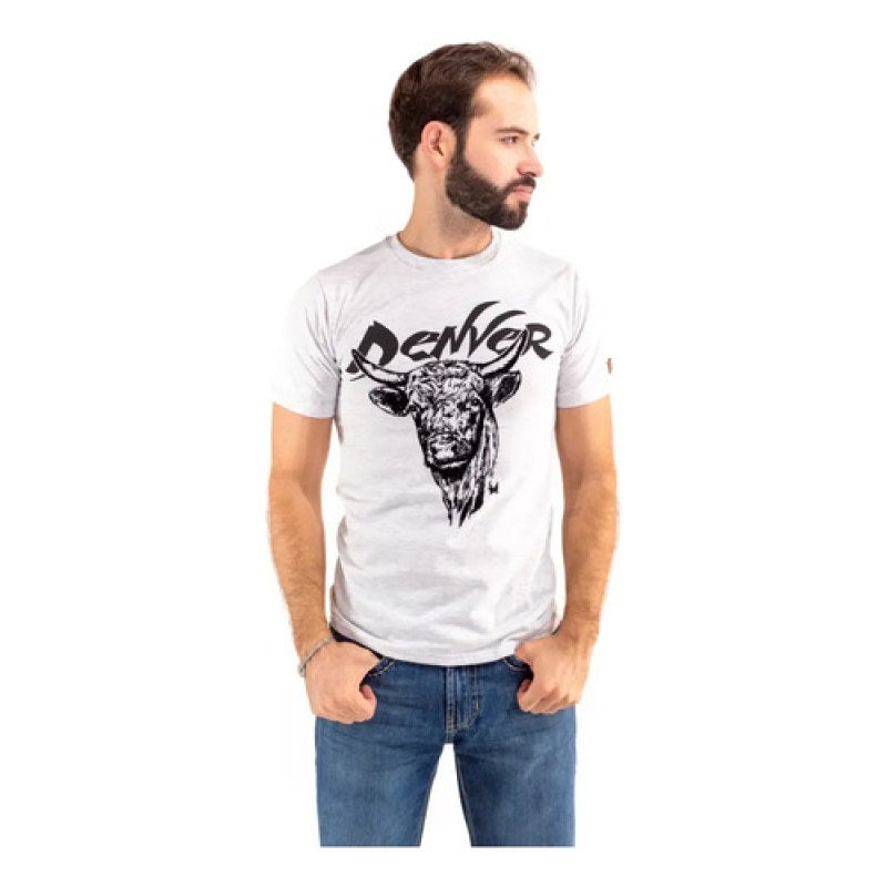 Playera Vaquera Denver Cowboy Caballero Gris Tsc001 Xxg #mlpos_2 #sku_tsc001xxl
