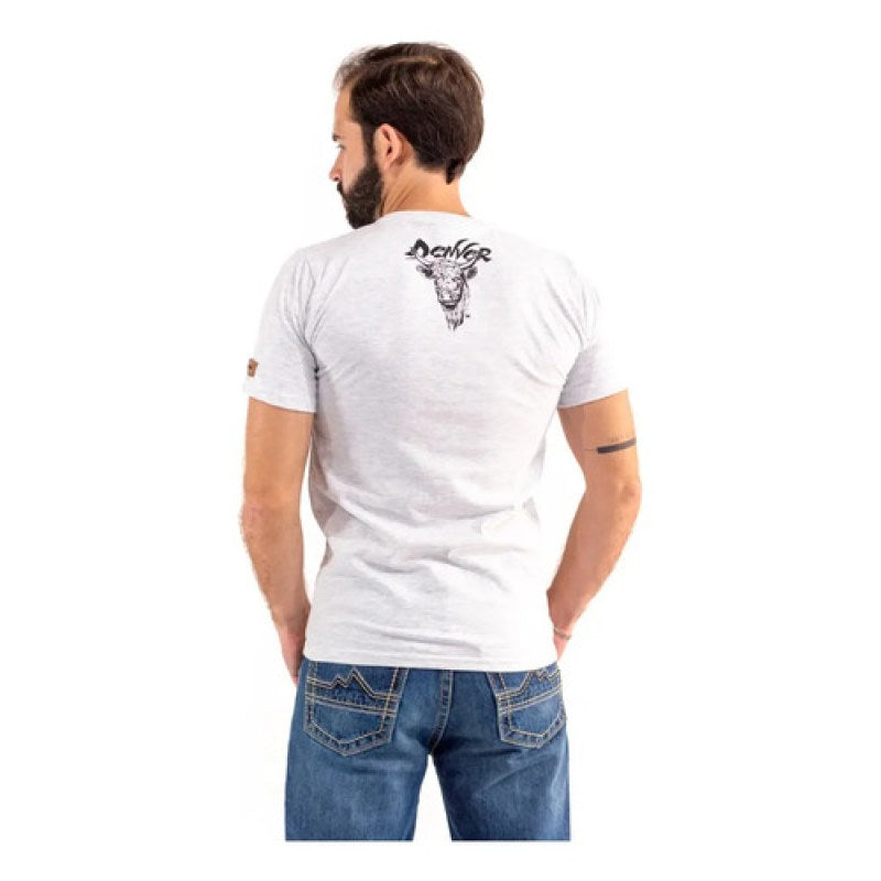 Playera Vaquera Denver Cowboy Caballero Gris Tsc001 Xxg #mlpos_3 #sku_tsc001xxl
