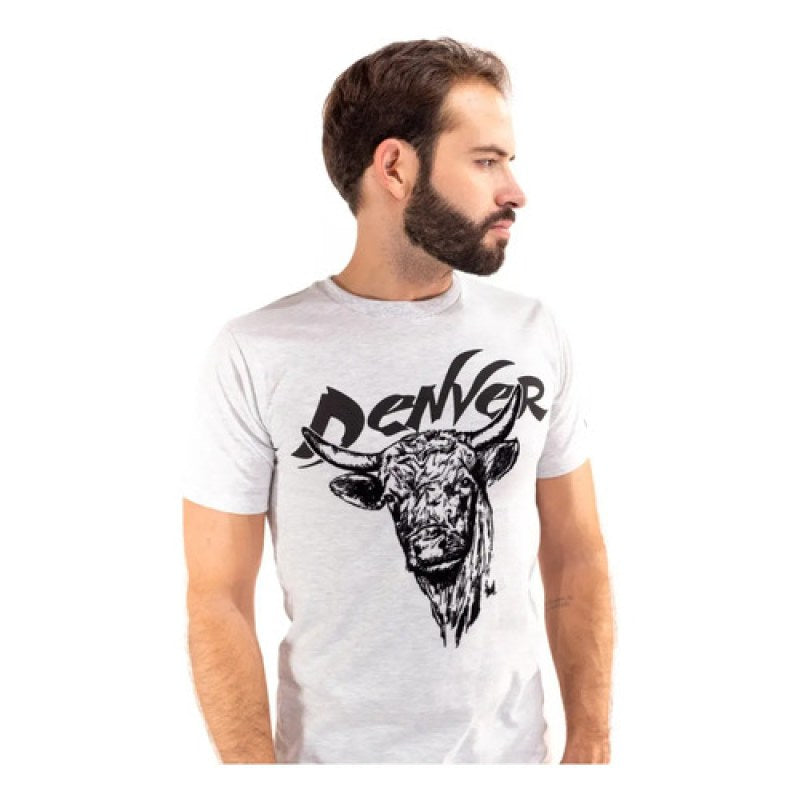 Playera Vaquera Denver Cowboy Caballero Gris Tsc001 Xxg #mlpos_4 #sku_tsc001xxl