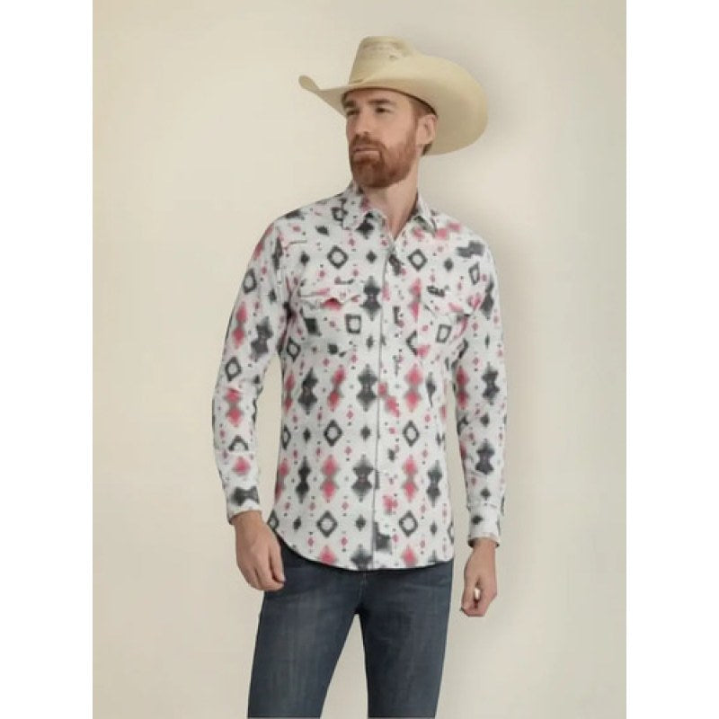 Camisa Vaquera Wrangler Panilla Caballero #mlpos_1 | Color: Gris 112360395 #color_gris_112360395 | Talla: XL #sku_112360398grsxl