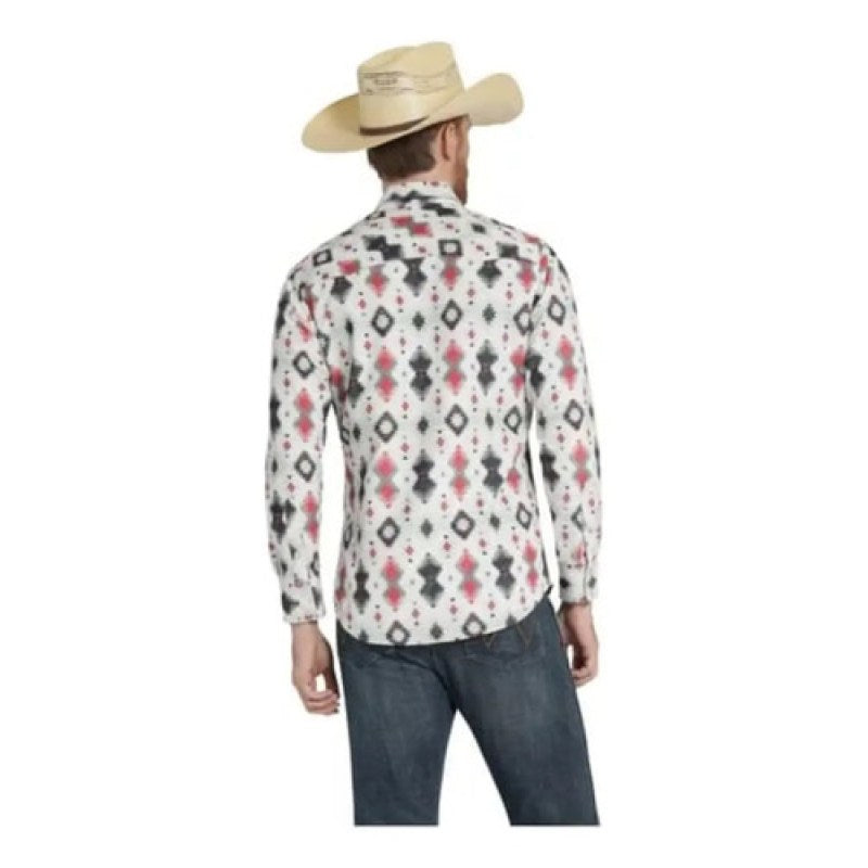 Camisa Vaquera Wrangler Panilla Caballero #mlpos_3 | Color: Gris 112360395 #color_gris_112360395 | Talla: XL #sku_112360398grsxl