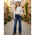 Pantalon Wrangler Niña Vaquero Boot Cut #mlpos_10 | Color: 1743 #color_1743 #sku_17436 #sku_17438 #sku_174310
