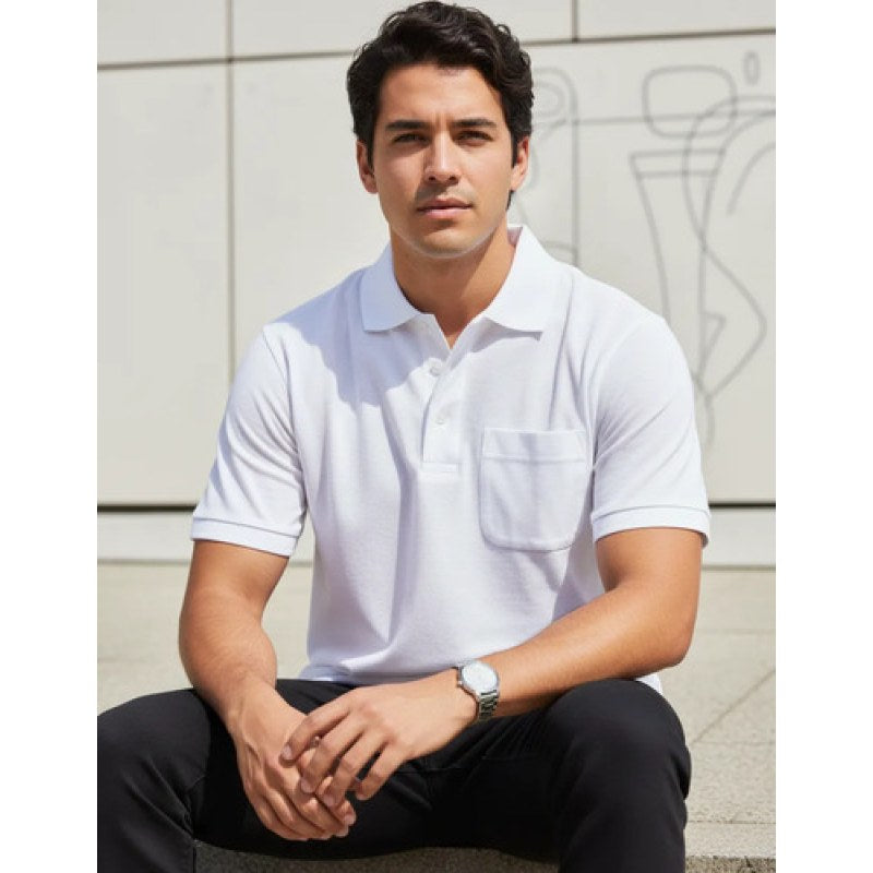 Playera Polo Basica Manchester Talla Extras  #mlpos_1 | Color: Blanco #color_blanco #sku_3093lbnc44 #sku_3093lbnc46