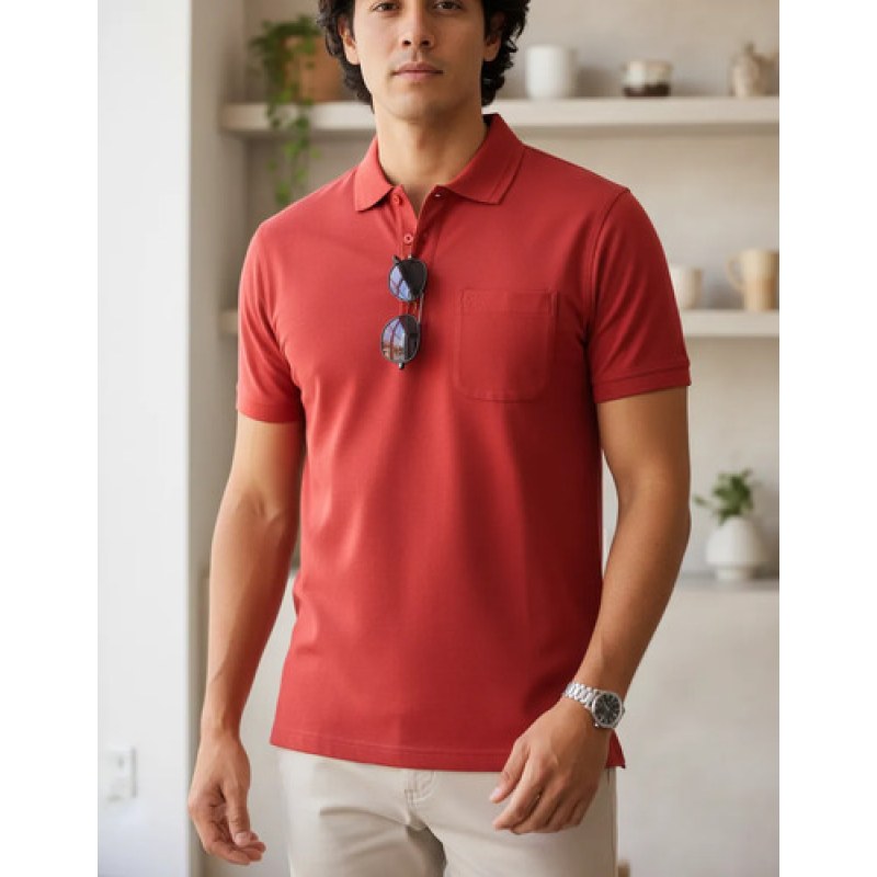 Playera Polo Basica Manchester Talla Extras  #mlpos_5 | Color: Rojo #color_rojo #sku_3093lrj46 #sku_3093lrj48