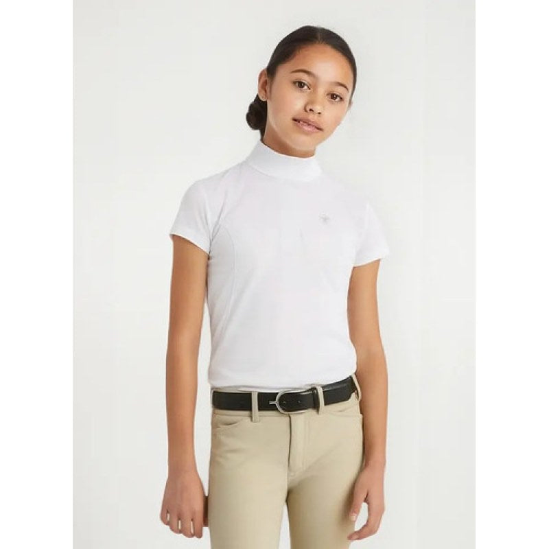 Ariat Aptos Show Shirt Girls Playera Equitacion Niña Blanca 10009461 S #mlpos_1 #sku_10009461s