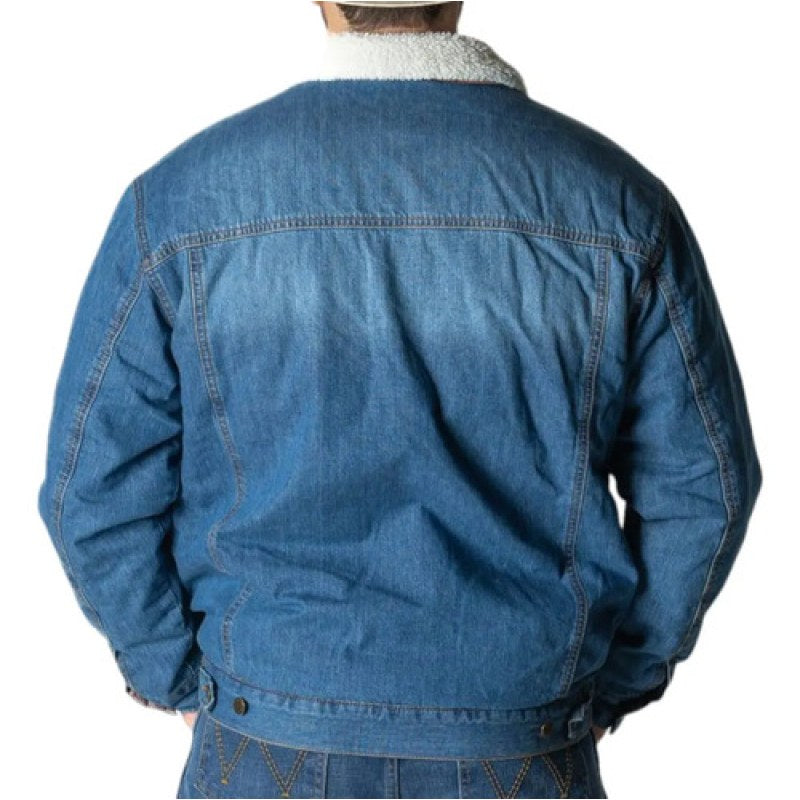 Chamarra Wrangler Mezclilla Con Borrega Importada Americana #mlpos_3 | Color: Bleach #color_bleach #sku_112368456blcheg #sku_112368456blchm