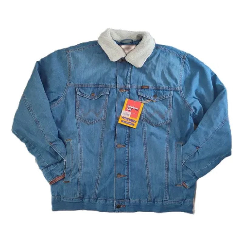 Chamarra Wrangler Mezclilla Con Borrega Importada Americana #mlpos_4 | Color: Bleach #color_bleach #sku_112368456blcheg #sku_112368456blchm