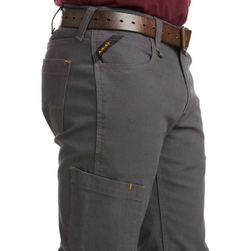 Pantalon Ariat Work Rebar M7 Dura Strech Slim Fit Straightle #mlpos_7 | Color: Gris  10036736 #color_gris_10036736 | Talla: 32*32 #sku_10036736grs32