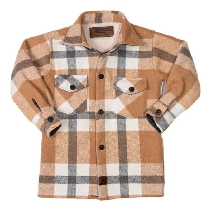 Camisa Camisola Con Borrega Para Niño Winster #mlpos_6 | Color: Beige #color_beige | Talla: S #sku_camisolabgs