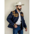 Chamarra Spandex Denver Con Forro Caballero #mlpos_1 | Color: Marino Azteca #color_marino_azteca #sku_mlm2199084181-186304406233 #sku_mlm2199084181-186304406245