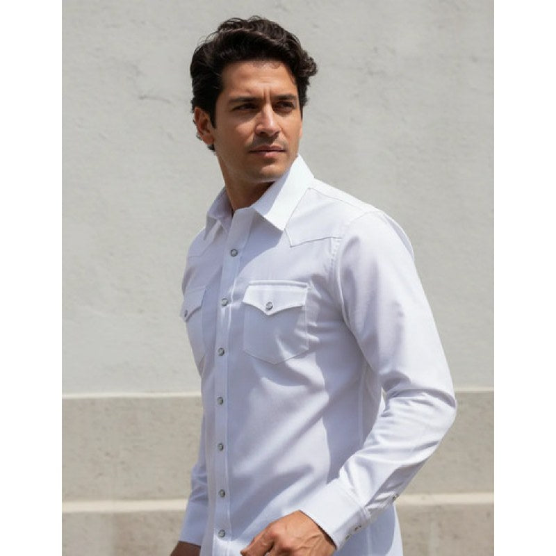 Camisa Winster Vaquera Clasica Lisa Basica #mlpos_1 | Color: Blanco #color_blanco #sku_mlm2227618223-182815942076 #sku_mlm2227618223-189359430865 #sku_mlm2227618223-189359430867 #sku_mlm2227618223-200845050949 #sku_mlm2227618223-200845050951
