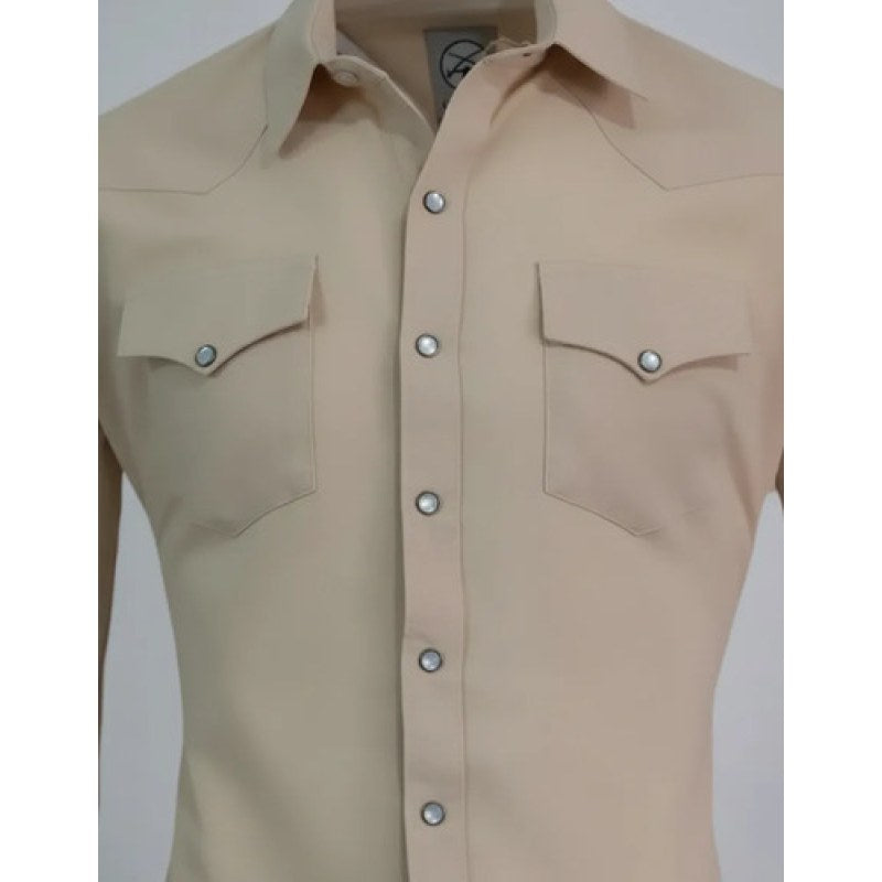 Camisa Winster Vaquera Clasica Lisa Basica #mlpos_10 | Color: Beige #color_beige | Talla: XXL #sku_mlm2227618223-187984384501